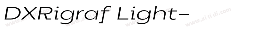 DXRigraf Light字体转换
